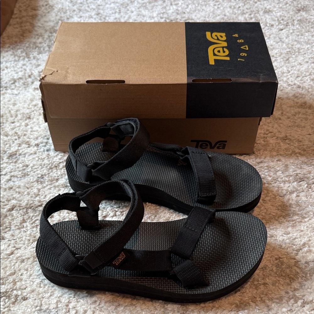 Teva Black Sandals Midform